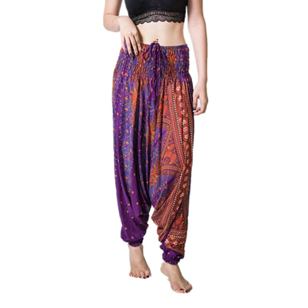 JAYCOSIN, новинка, женские повседневные летние свободные брюки, мешковатые, Boho Aladdin, шаровары, Прямая поставка, 9 августа