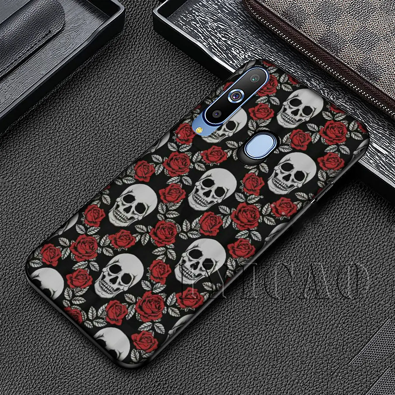 IYICAO Satanic Skull Soft Silicone Case for Samsung Galaxy A70 A60 A50 A40 A30 A20 A10 A50S A40S A30S A20E A10S Black Cover |