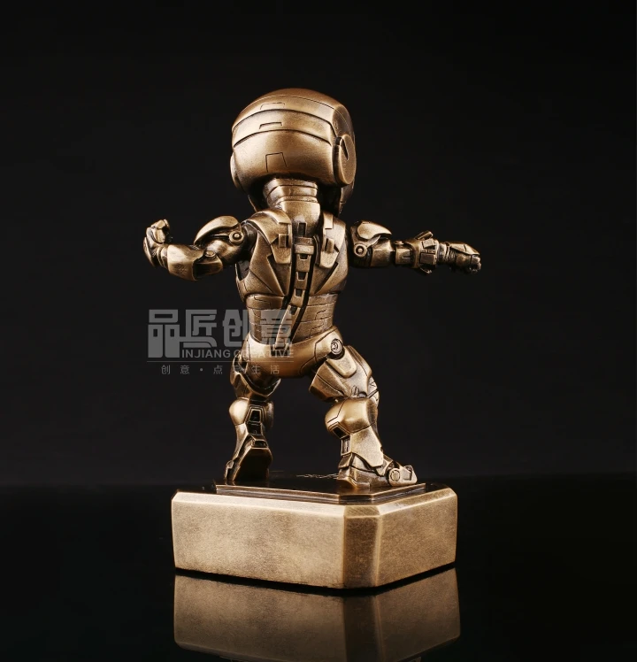 SAINTGI Железный человек 3 Марк 6 статуя Металл фигурку Gold Edition Мстители аниме Marvel MK42