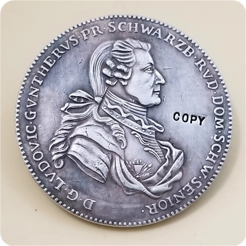 1786 ICK немецкие Штаты (шварцбург рудолштадт) 1 thaler людwig Gunther II копия монет