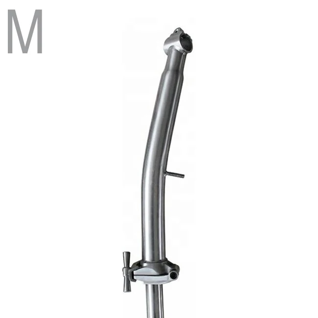 M Titanium Stem TWTOPSE титановый стержень для Brompton, складная велосипедная головка, трубка для s m P, светильник для руля, вес титанового руля велосипеда - Цвет: M Titanium Stem