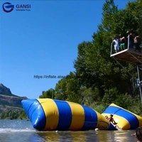 water park equipment rental 0 9mm pvc inflatable water bungee bag73m inflatable water blob for lake