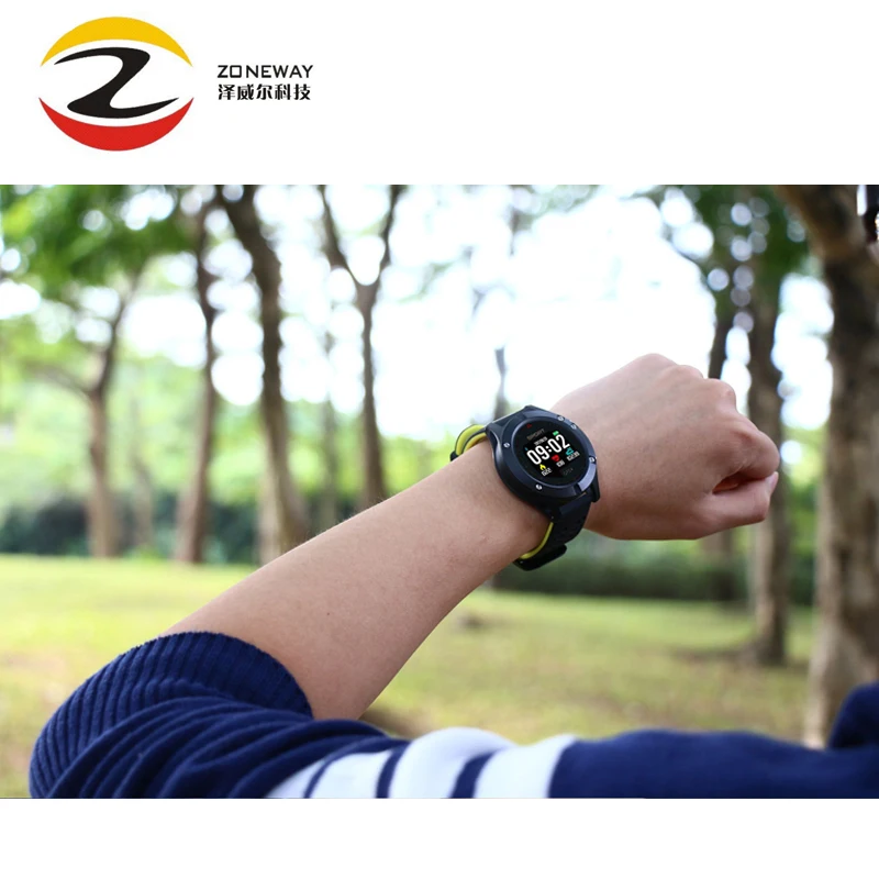 2 шт. Zonway F5 gps часы пульсометр Multi спортивный режим OLED высотомер Bluetooth Фитнес трекер