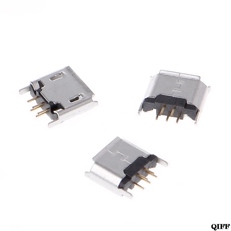 10Pcs Micro USB Type B Female Socket 180 Degree 5-Pin SMD SMT Soldering Jack Mar28 | Обустройство дома