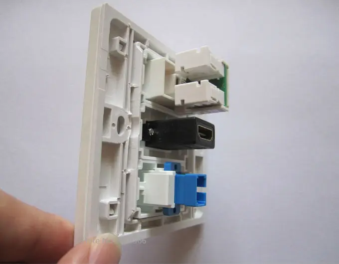 Прочная настенная розетка RJ45 HDMI с SC оптическим волокном CE UL ROHS сертификат для