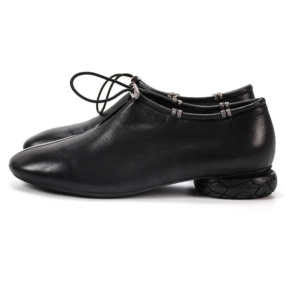 black Большие размеры 34-42; женская обувь из натуральной кожи; осенние лоферы на плоской подошве; обувь на плоской подошве; Роскошная Брендовая обувь для женщин; Scarpe; оксфорды на низком каблуке - Цвет: black
