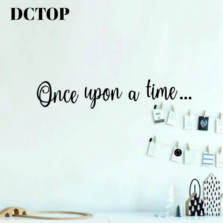 Once Upon A Time настенная наклейка сказочные расценки наклейки для детской комнаты