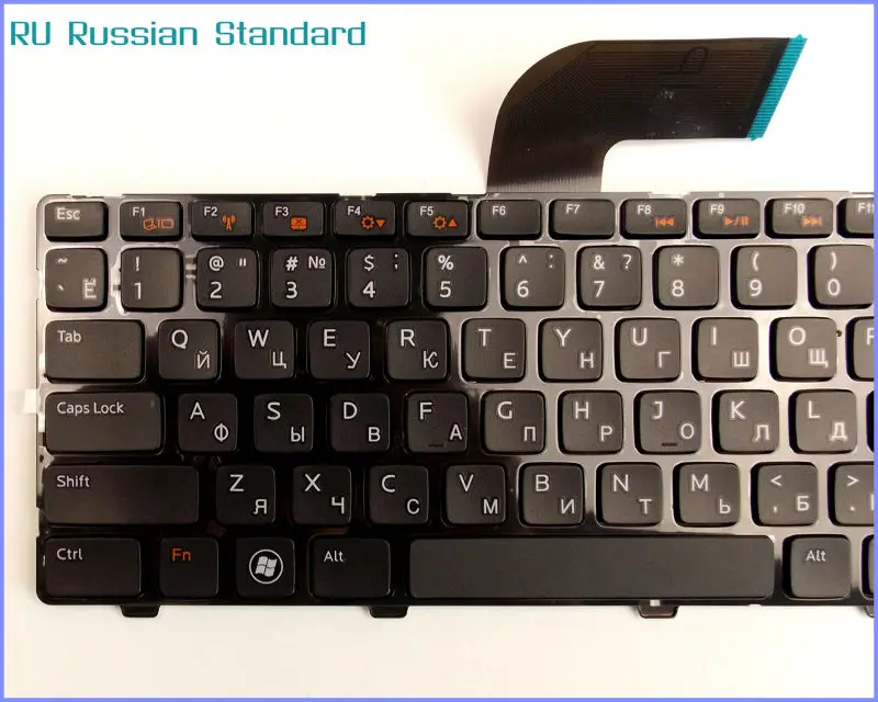 Русская версия RU Клавиатура для ноутбука Dell Inspiron 14R 14RD N4110 N4110D M411R M521R 15 3520|keyboard