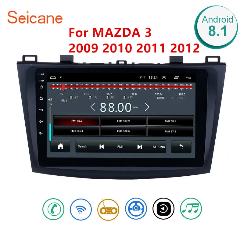 Автомагнитола Seicane 2DIN Android 8 1 GPS мультимедийный блок плеер для MAZDA 3 9 дюймов Wi Fi