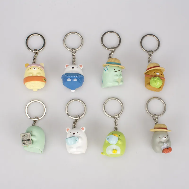 Sumikko Gurashi Фигурки игрушки брелок японский аниме Kawaii Мультфильм Сан х Угловой био