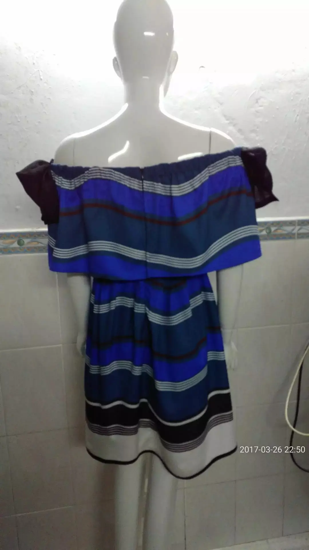 2017 Summer New Female Casual Sexy Slash Neck Off The Shoulder Stripes Silm Dresses for Girls Bowtie Beach Dress Women | Женская одежда