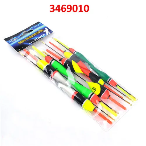 3469010 FISH KING 10 шт./Партия 1 г-5 г разноцветные дневные ночные Рыболовные Поплавки Pesca Boias поплавки для рыбалки аксессуары - Цвет: 3469010