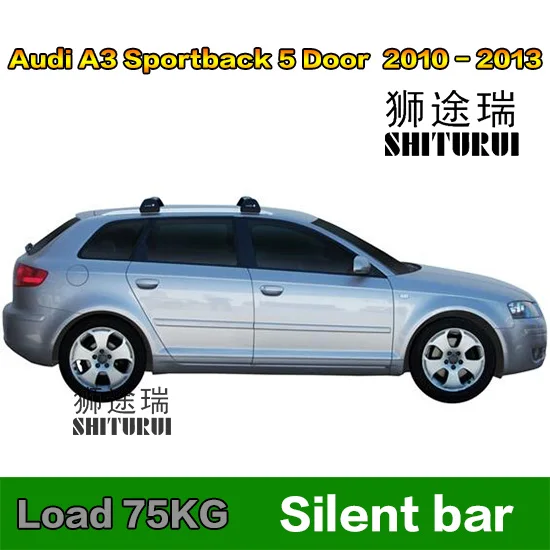 Слоновая кость SHITURUI для Audi A1 A3 A6 A4L A5 A8 S4 TT Ультра тихий грузовик на крыше бар автомобиль специальный алюминиевый сплав замок ремня - Цвет: Слоновая кость