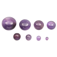 amethyst natural stones cabochon 8 10 12 14 16 18 20 mm round no hole for making jewelry