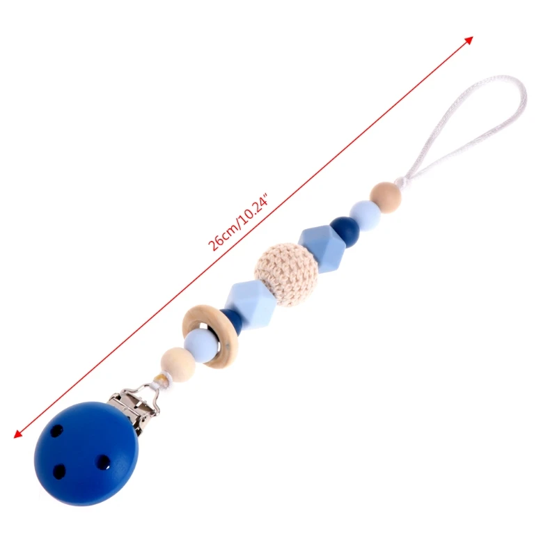 Силиконовая цепочка для соски маленьких детей силиконовая с зажимом Цветочная