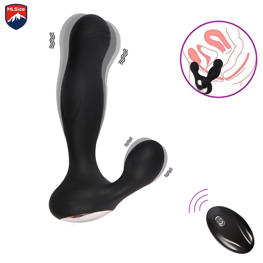 MLSice Для женщин G Spot Анальная пробка Вибратор массажер простаты анальный