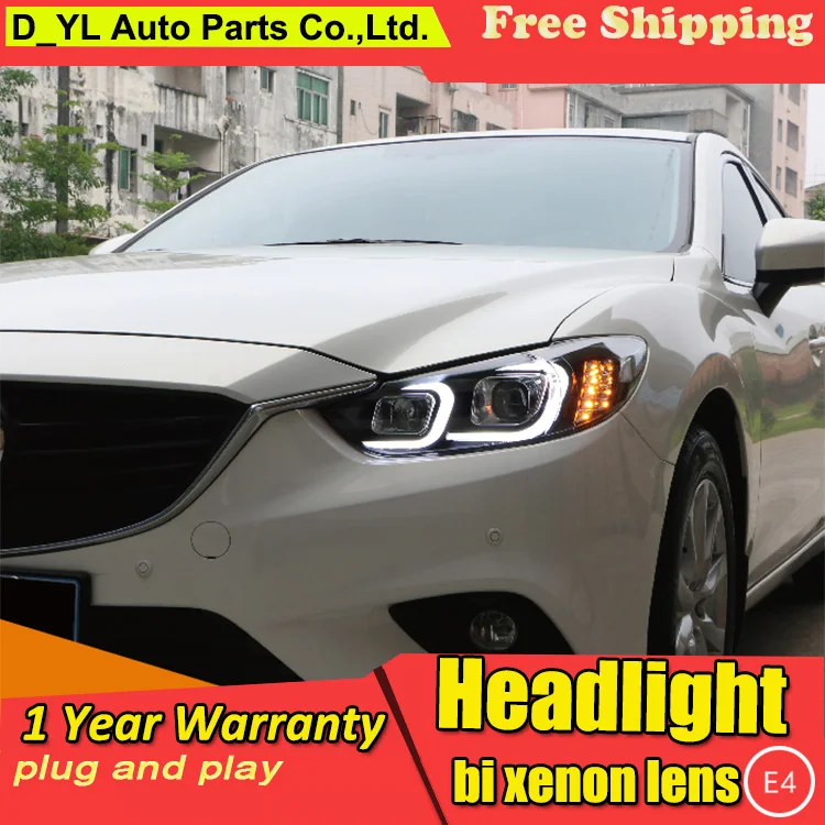 

Car Styling For Mazda Atenza headlights 2013-16 Atenza led headlight Head Lamp led drl projector headlight H7 hid Bi-Xenon Lens