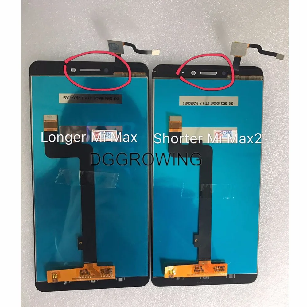 DGGROWING 100% протестированный 6 44 дюймовый IPS LCD экран с сенсорной панелью дигитайзер в