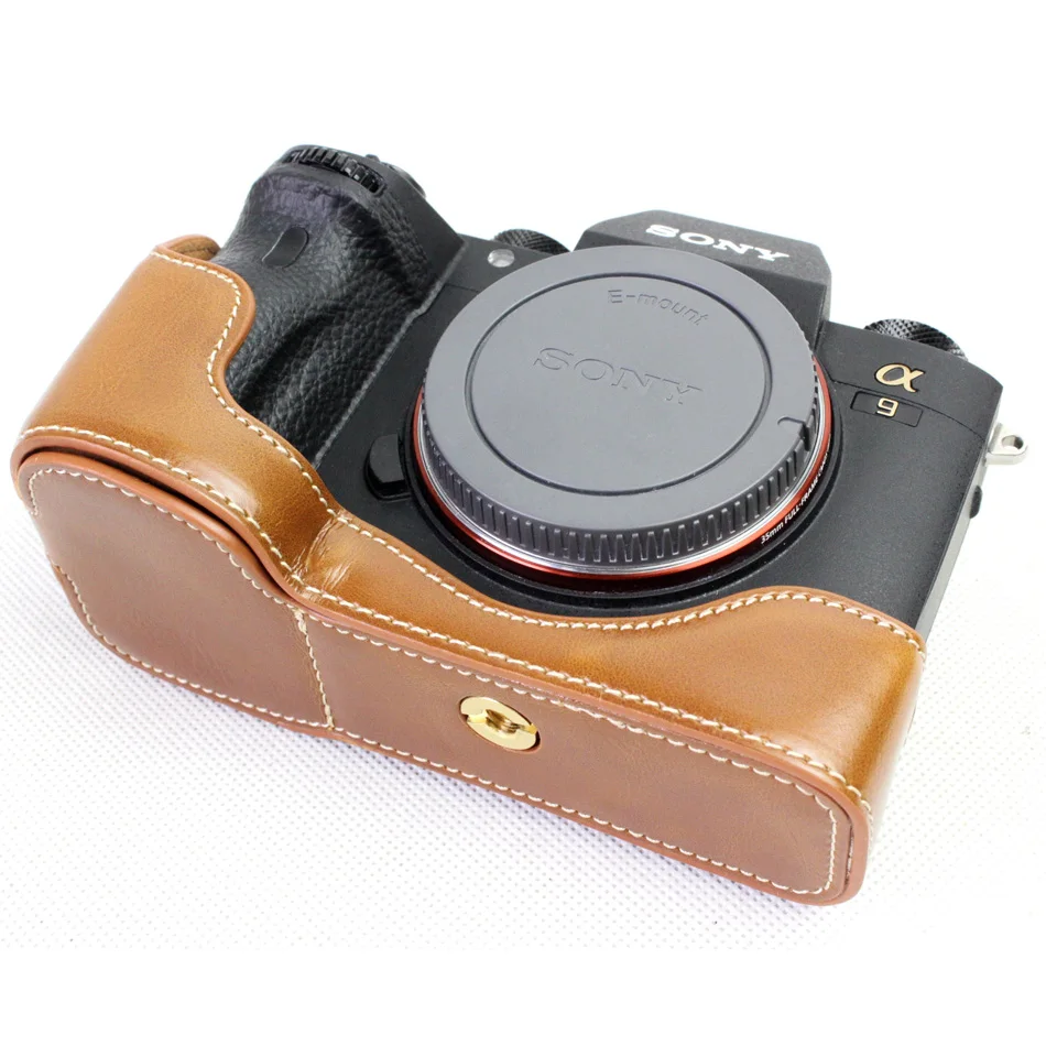 Высококачественный чехол из искусственной кожи для фотоаппарата Sony alpha a9|Сумки