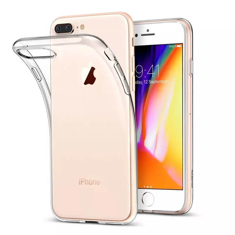 Прозрачный мобильный телефон Мягкий чехол для iphone X XS XR XsMax 8 7 Plus 6 6 S Plus задняя крышка Роскошный чехол для iphone 7