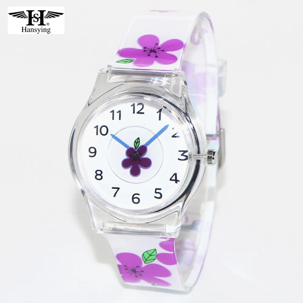 Hansying последние стили фиолетовый цветок второй руки дизайн женские наручные