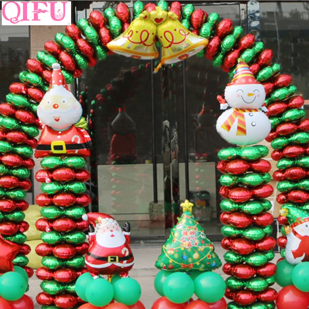 QIFU Merry для рождественской вечеринки Фольга Воздушные шары Рождество воздушные