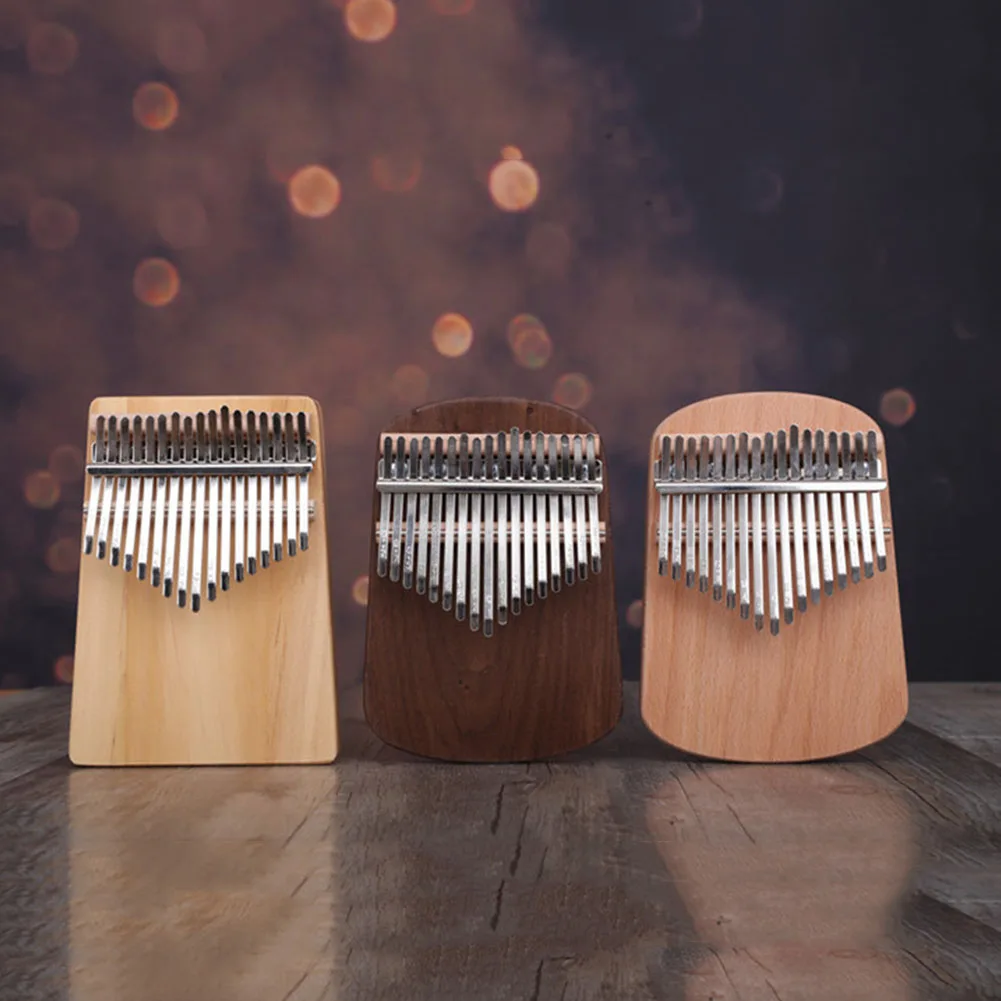 17 ключей Kalimba Mbira DIY Kit береза/орех/бук твердой древесины палец пианино для картина ручной работы музыкальные подарки тюнинговый инструмент+ сумка