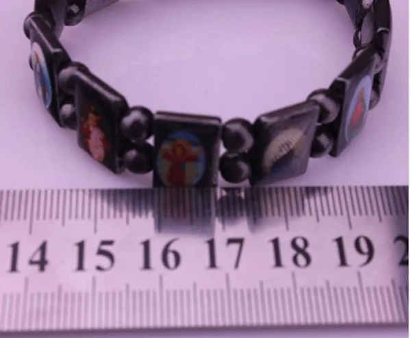 (Минимальный заказ $15) 2 шт./лот четки иконы иисуса святых Магнитный гематит