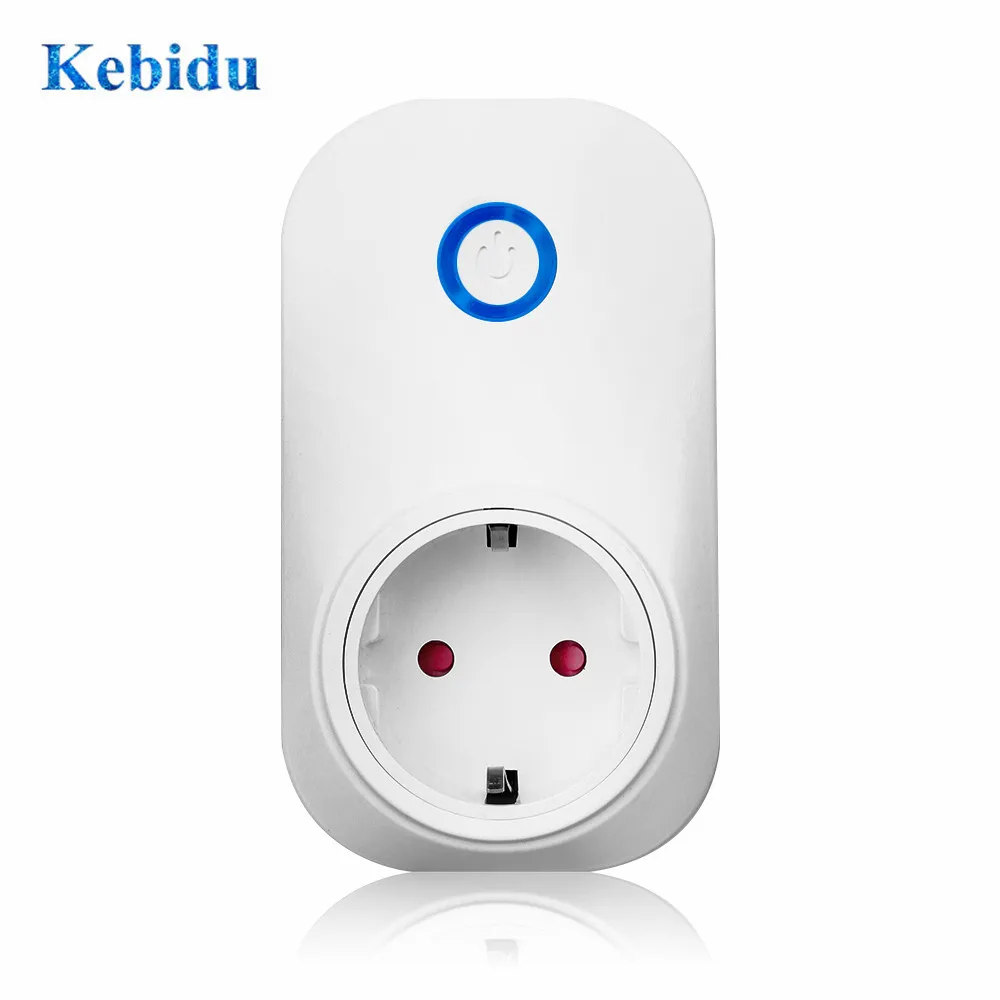 Умная розетка KEBIDU умная WIFI Беспроводная голосовое интеллектуальное управление