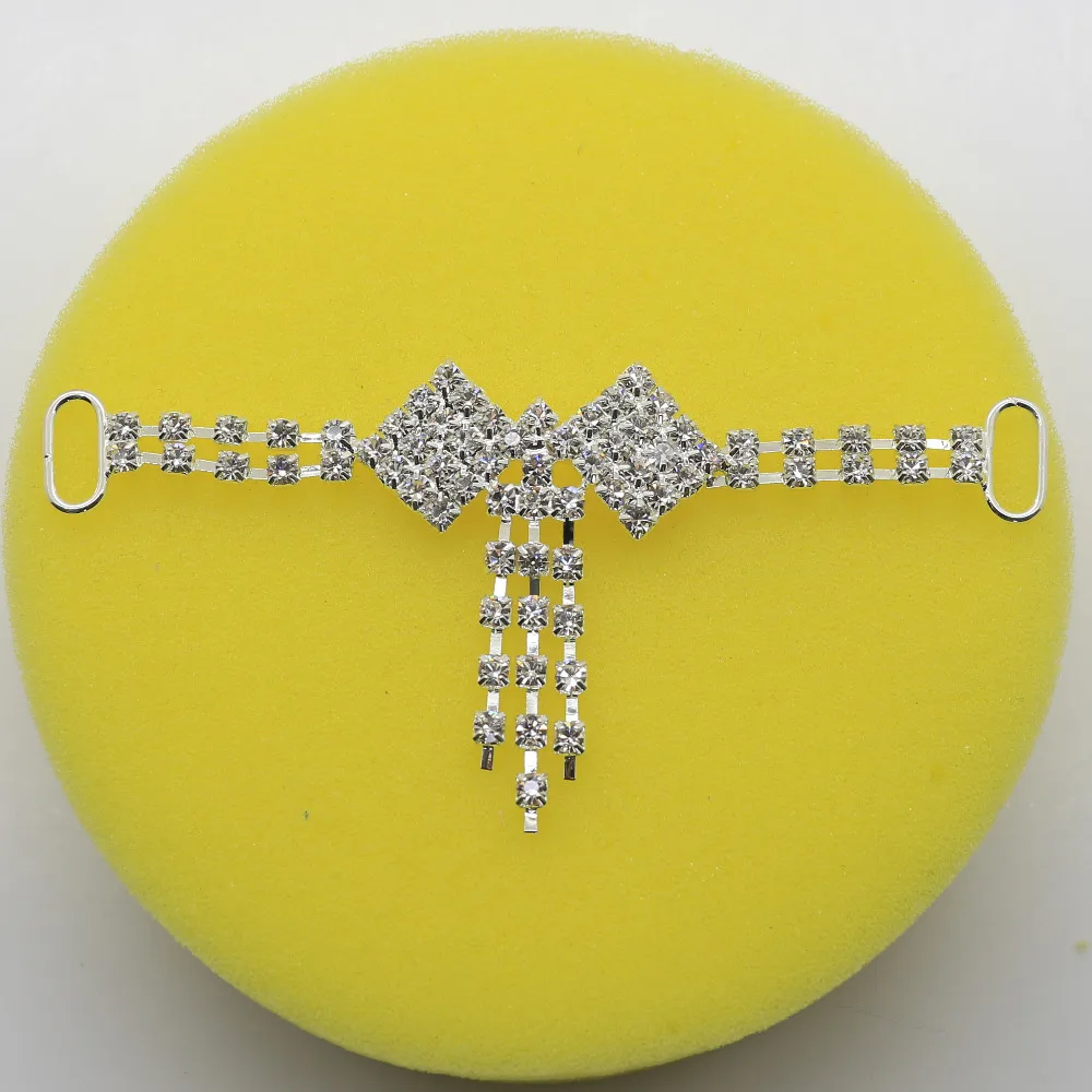 2 шт./компл. Кристальные стразы бикини Купальники цепочка разъемы/металлическая