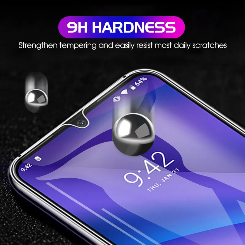 Закаленное стекло для UMIDIGI A5 Pro защита экрана взрывозащищенный Чехол мобильного