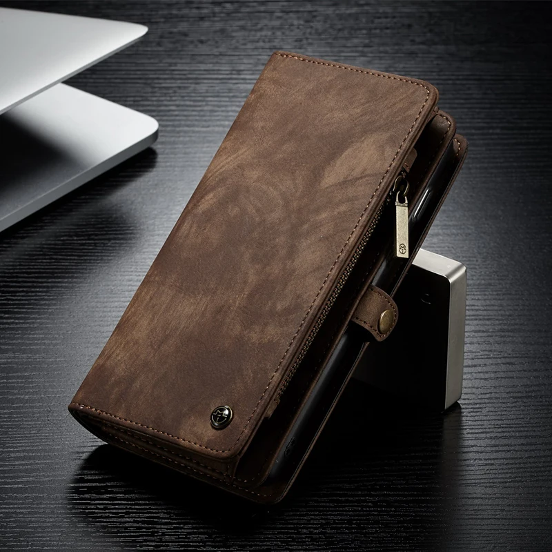 

Vintage Case For Samsung S10 Plus Genuine Leather Wallet Case For Samsung Galaxy S10/ Plus/ S10E/ S10 5G Card Holder Phone Cover