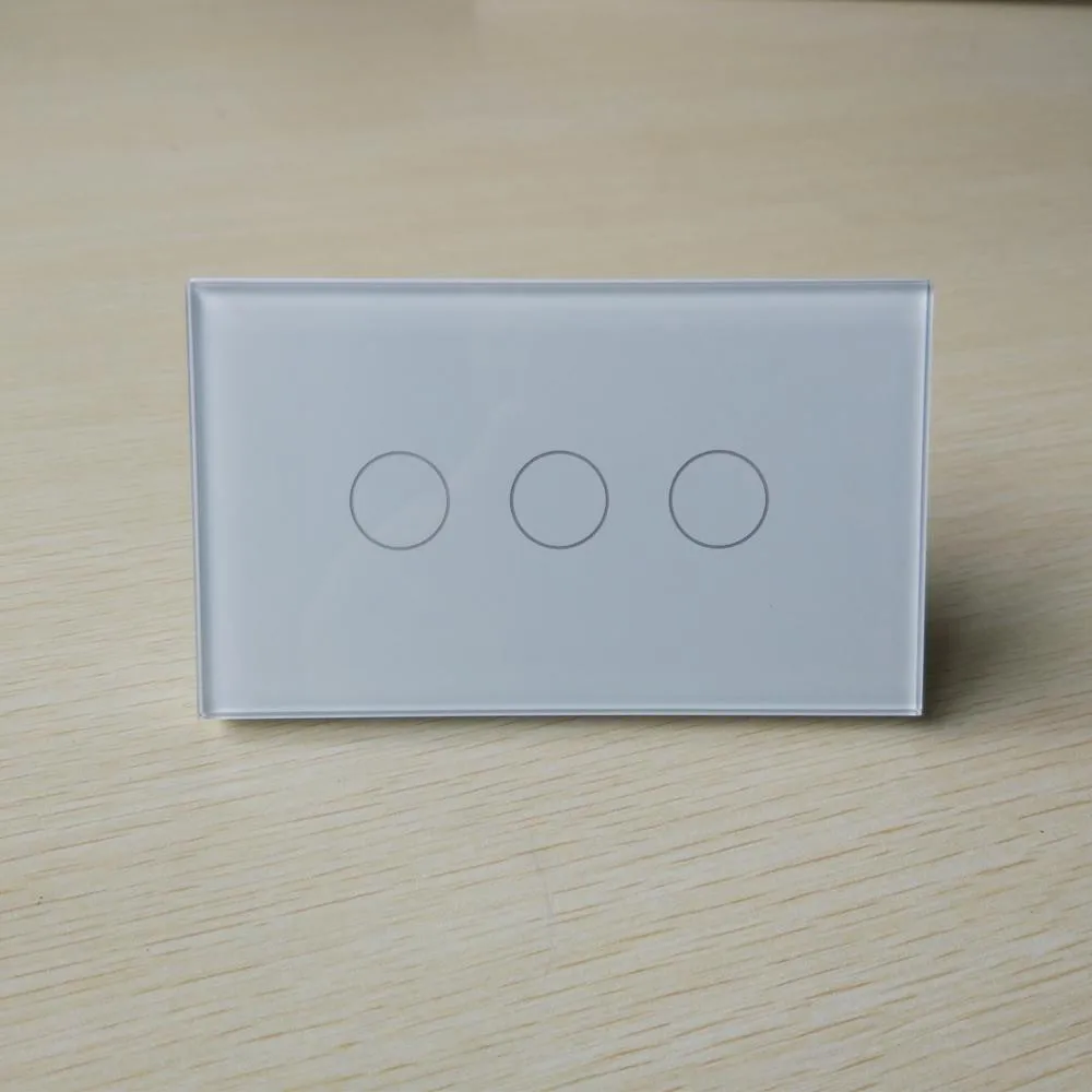 Настенный светильник Geeklink Smart Touch Switch US WiFi обратная связь 1 2 3 Gang голосовое