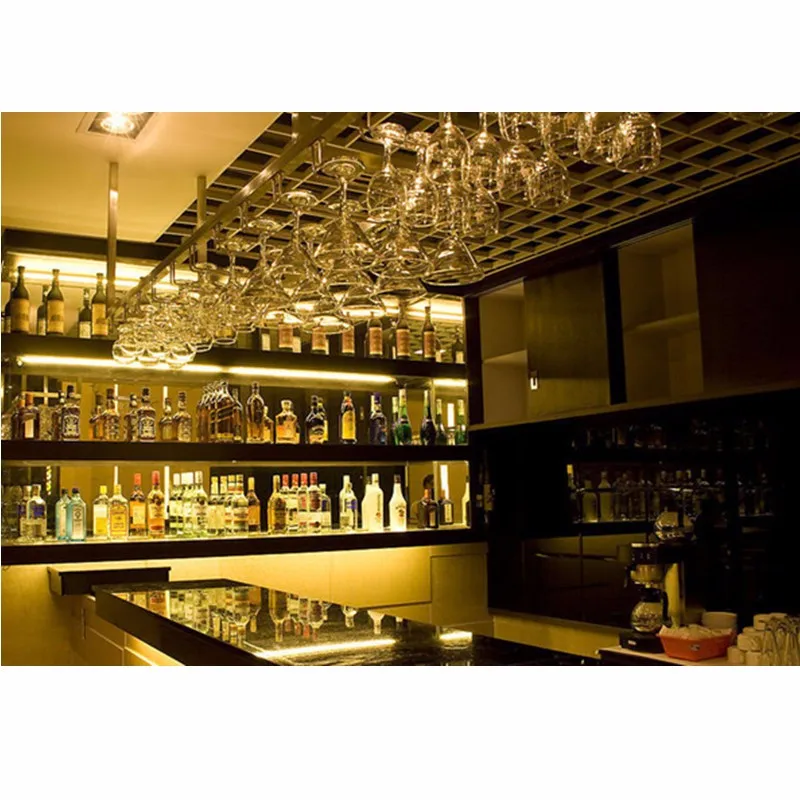 Бокал для шампанского держатель бокалов хромированный стеклянный шкаф вина