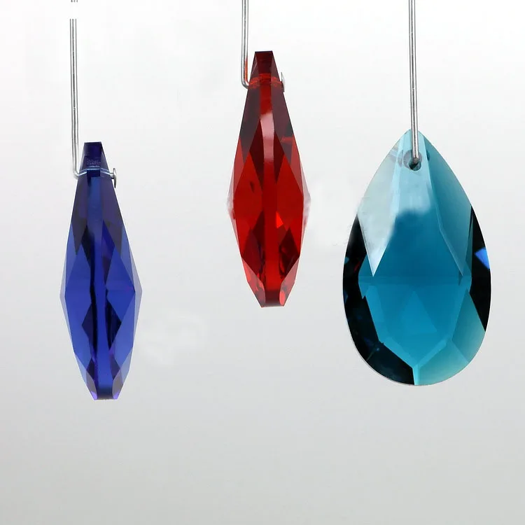 6 шт./лот (105 мм) Подвески для желтых хрустальных люстр детали ламп (38 мм кристалл