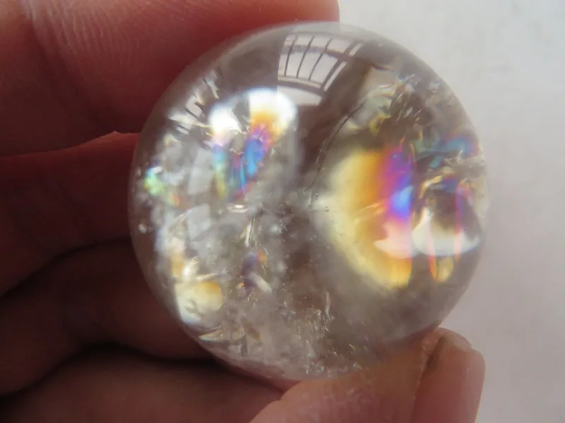 29 г АА натуральный дымчатый кварцевый Радужный шар с кристаллами исцеление | Дом