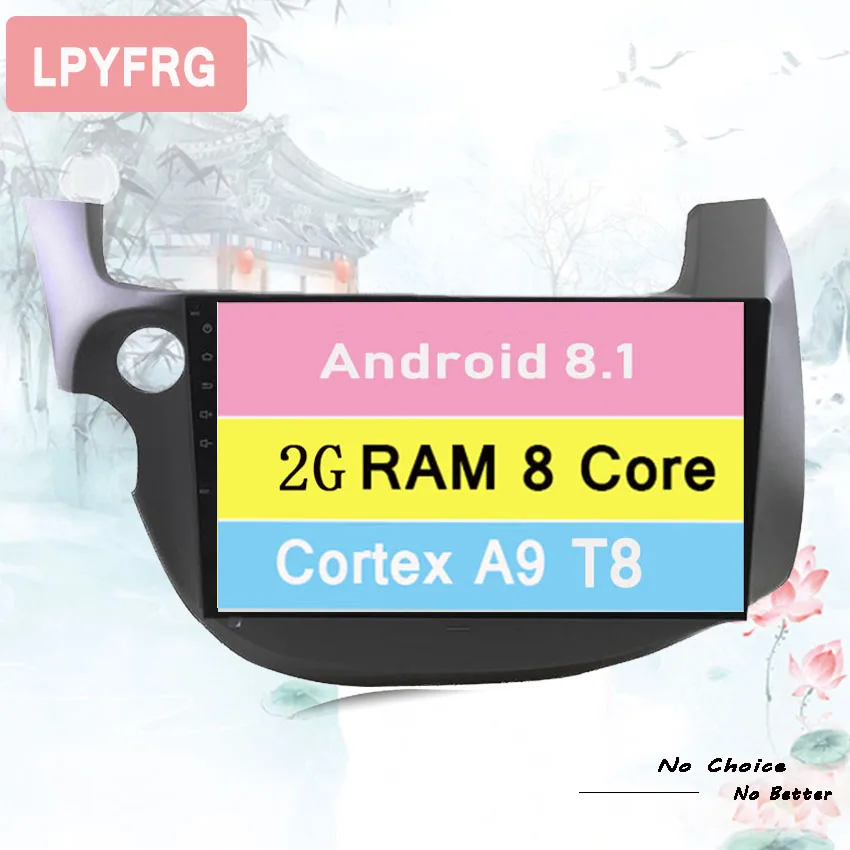 10 1 дюймов IPS Android 8 автомобильный DVD мультимедийный плеер GPS для honda Fit jazz 2008 2009-2013 14