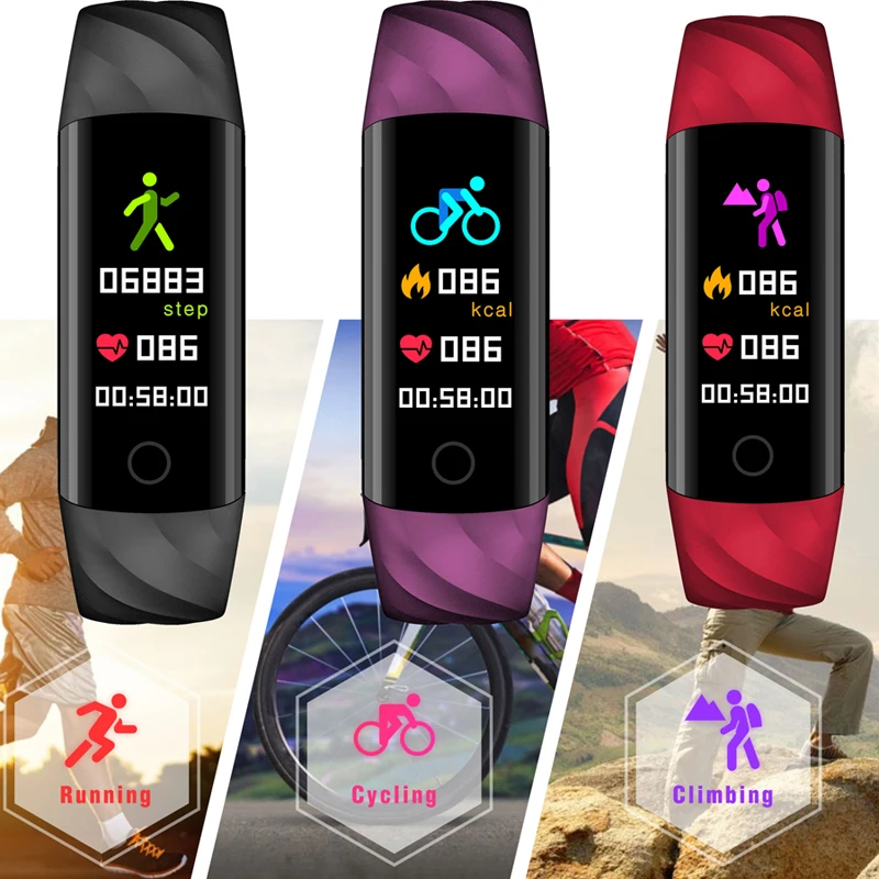 LIGE смарт-браслет пульсометр кровяное давление кислородный оксиметр спортивный