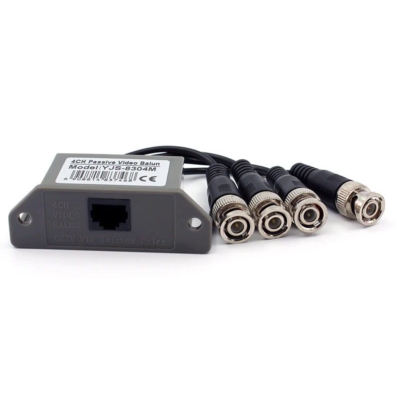 Бесплатная доставка BNC UTP Пассивный Видео балун transceive 4CH канала пассивный видео