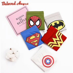 5 шт. в упаковке, детские трусы-боксеры из органического хлопка, трусы для мальчиков, детское нижнее белье с рисунками для мальчиков-подростков, От 2 до 13 лет