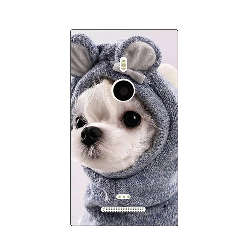 Милый модный чехол с цветочным рисунком для Nokia Lumia 925 чехлы телефона Fundas матовый