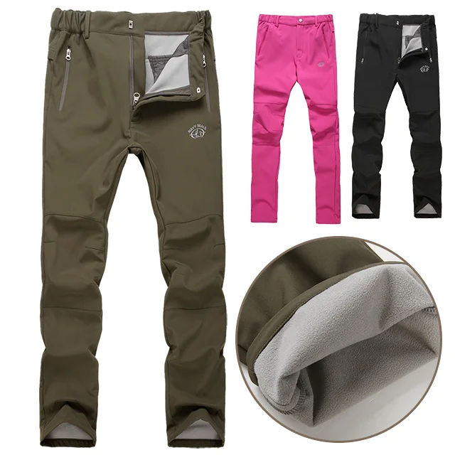 Softshell Брюки для девочек Для мужчин женщин дышащая Термальность