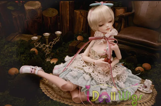 Бесплатная доставка высокое качество синтетический блонд короткий bob bjd кукла
