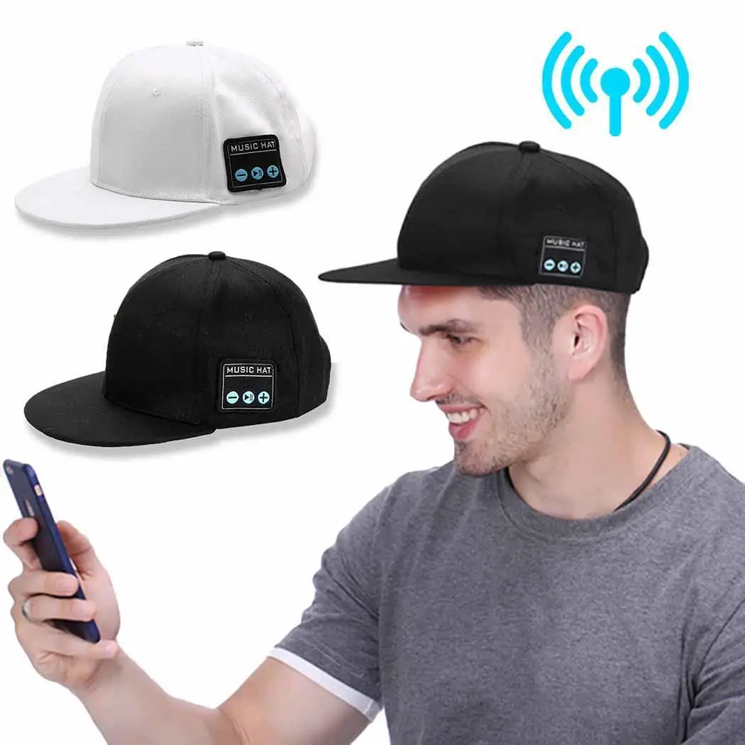 Wireless Bluetooth Stereo Loud Volume Headphones 3.7V DW01+8205S 1.5H Music Earphones Cap Multi-function Hat | Электроника
