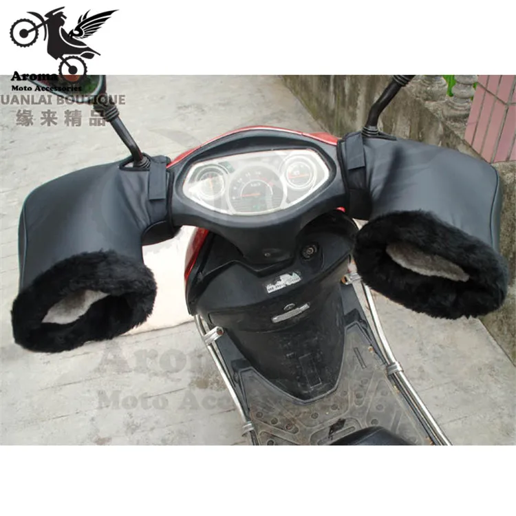 Теплые Плюшевые Универсальные перчатки для езды на мотоцикле rbike, кожаные теплые перчатки для рук, Зимние перчатки для езды на мотоцикле