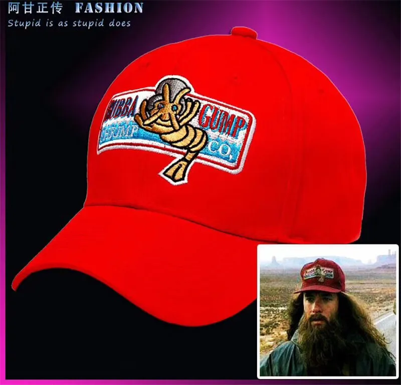 Модная дизайнерская шапка 1994 BUBBA GUMP бейсболка с креветками мужские и женские