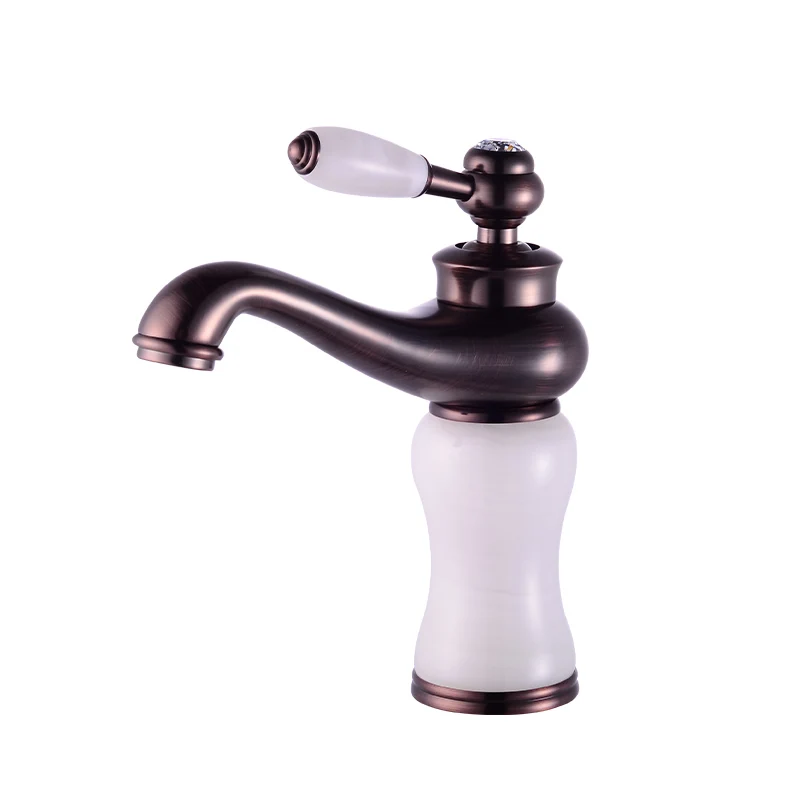 Новое поступление кран из нефрита и латуни для ванной комнаты роскошный раковины