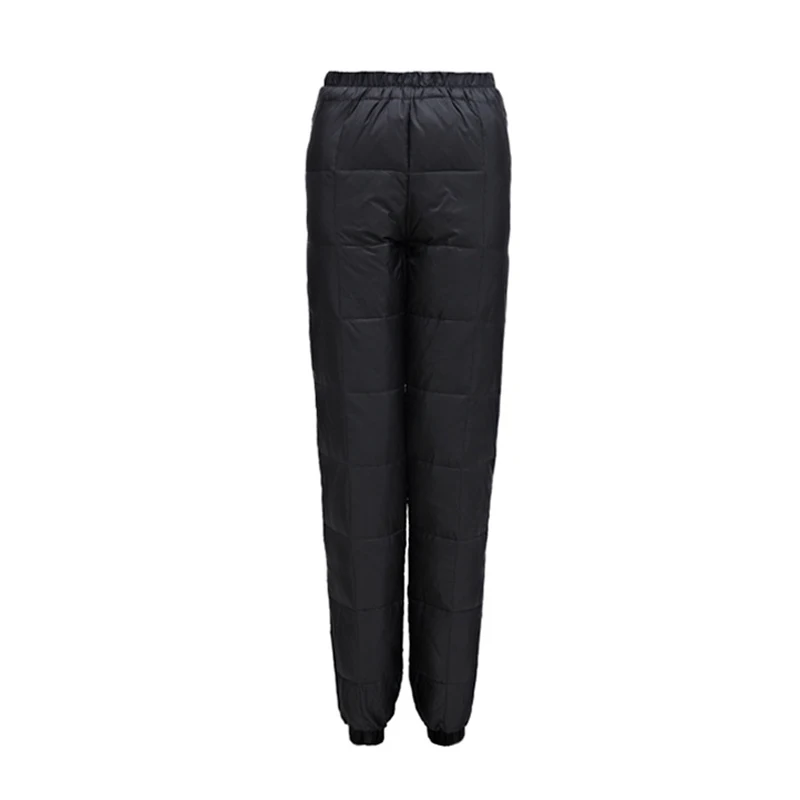 YNZZU New Winter Casual 90% White Duck Down Pants Women High Elastic Waist Thicken Warm Trousers Windproof Female B125 | Женская одежда