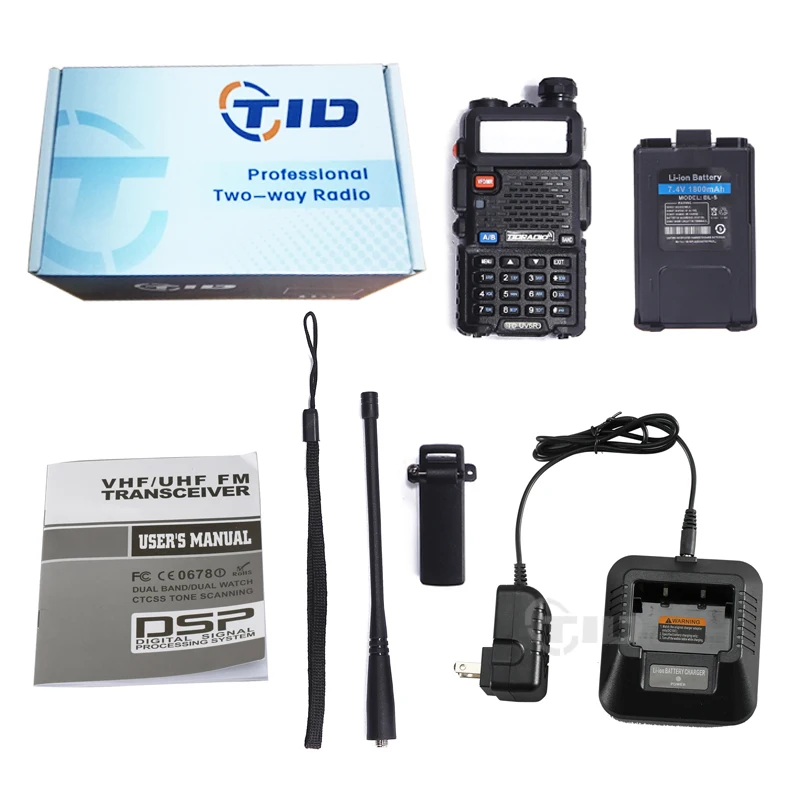 TD UV5R двухканальные рации CB радио станции 128CH 5 Вт VHF/UHF рация радиостанция антенна