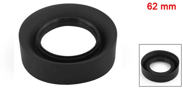 UXCELL 3 Этапов Черный Зонт 62 Мм Резина Бленда Объектива Для Камеры | Электроника